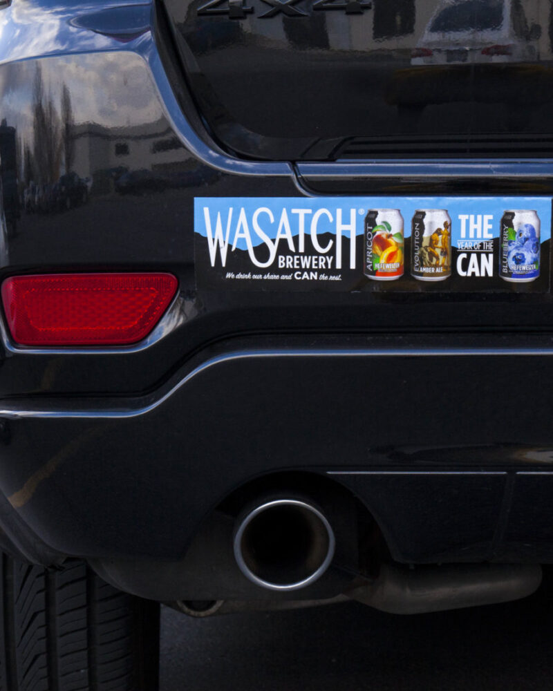 wasatch brewery bumper sticker